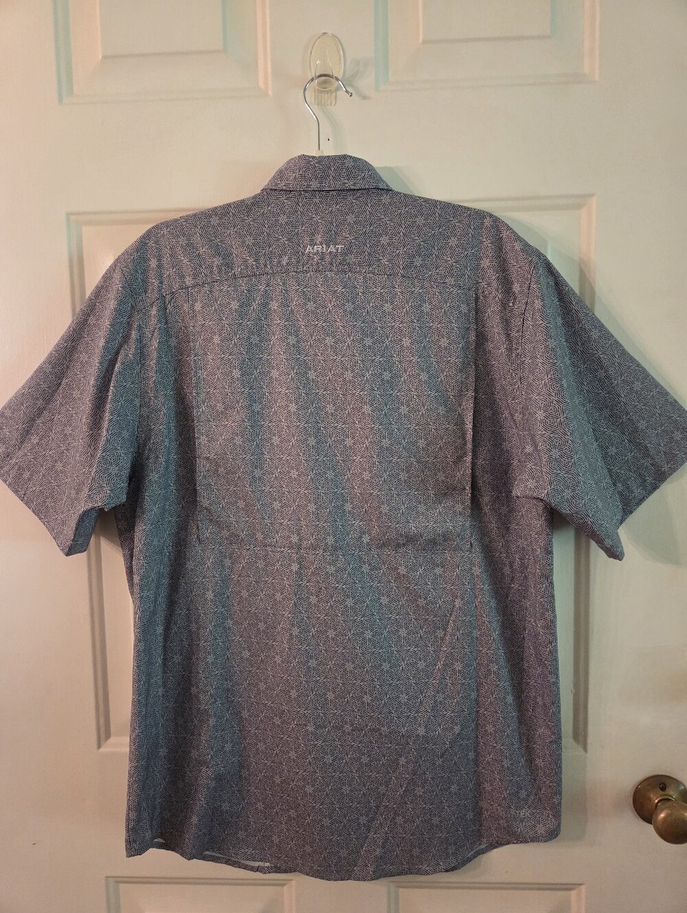 Ariat Mens VentTek Skyride Classic Fit Short Sleeve Button Down Shirt Size S - Picture 5 of 11
